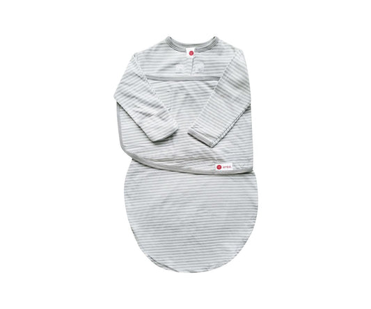 Long Sleeve Starter Swaddle | Gray Stripe | Free Shipping US